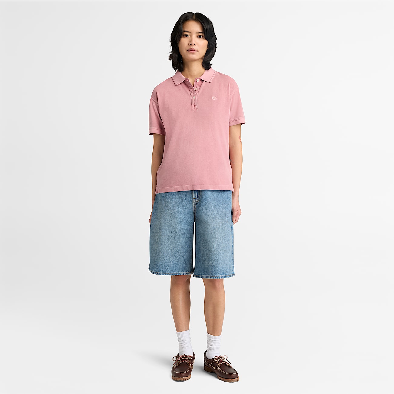 Denim Short for Women in Light Blue TBL Blue ALT2