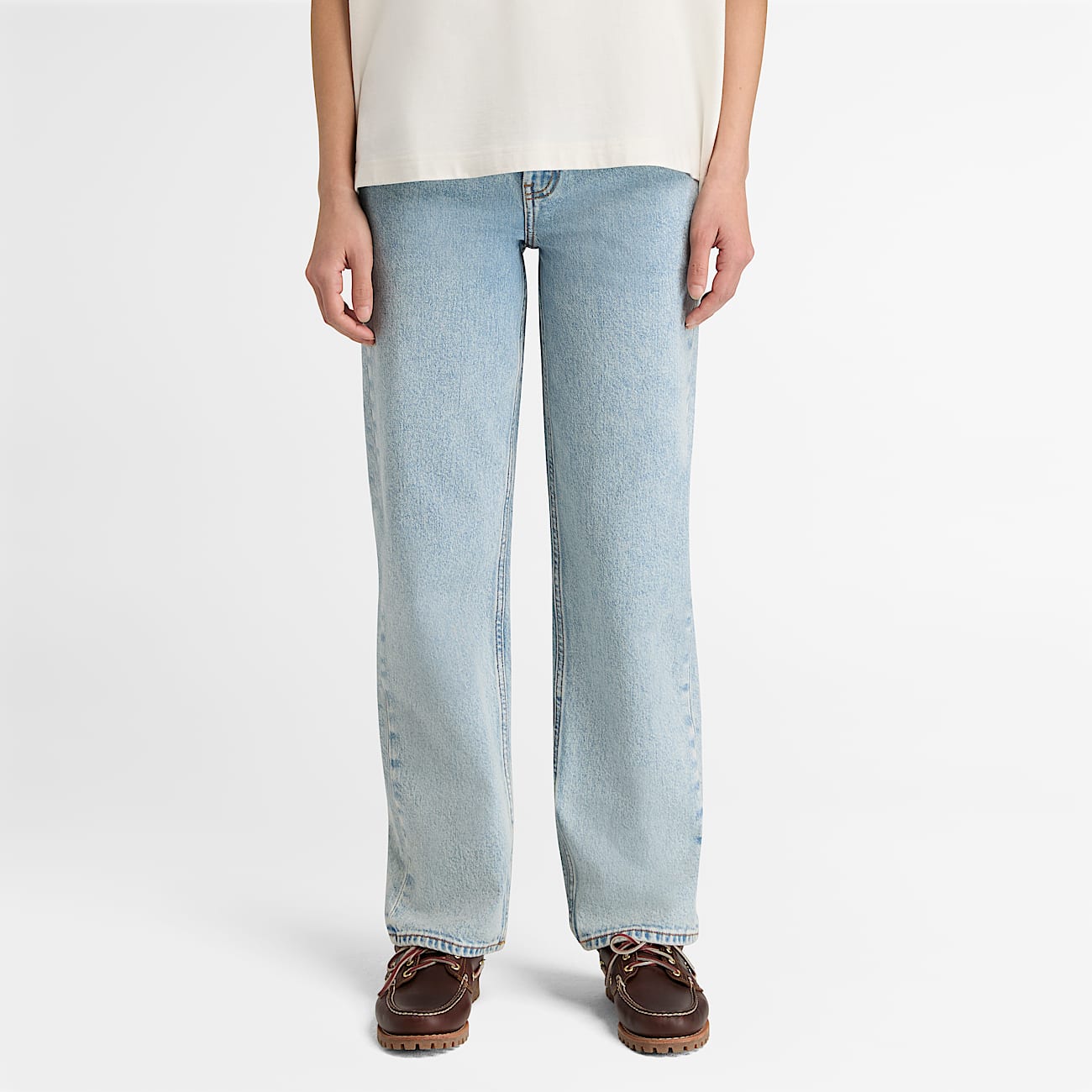 Gerade Jeans für Damen in Hellblau - 2