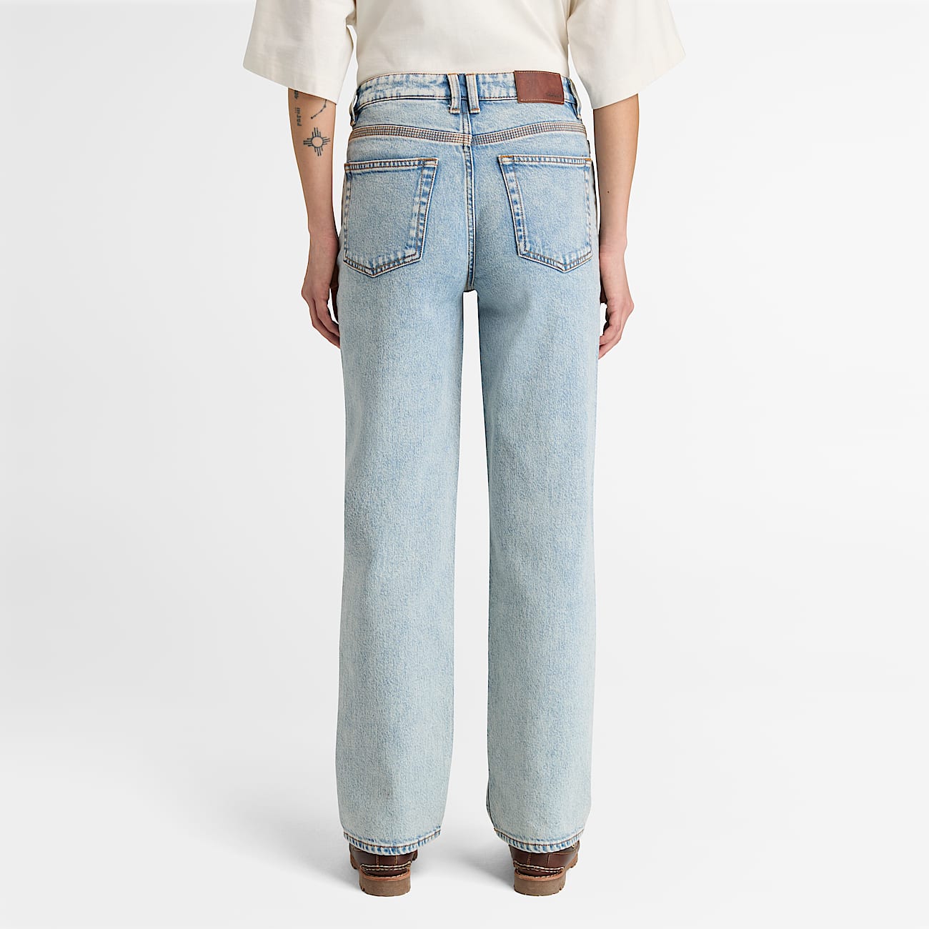 Gerade Jeans für Damen in Hellblau - 5