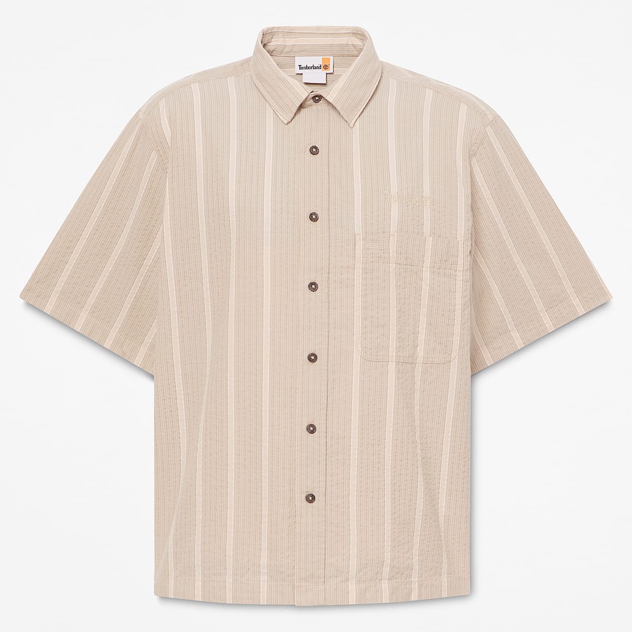 All Gender Lightweight Button Down Shirt in GreyBeige TBL Beige HERO