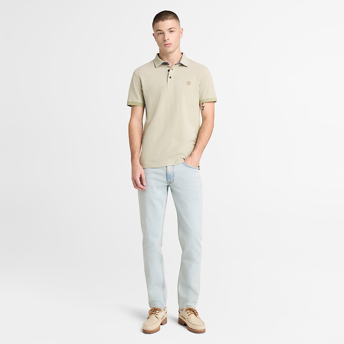 Sandown Slim Denim Trouser for Men in Grey TBL Grey ALT2