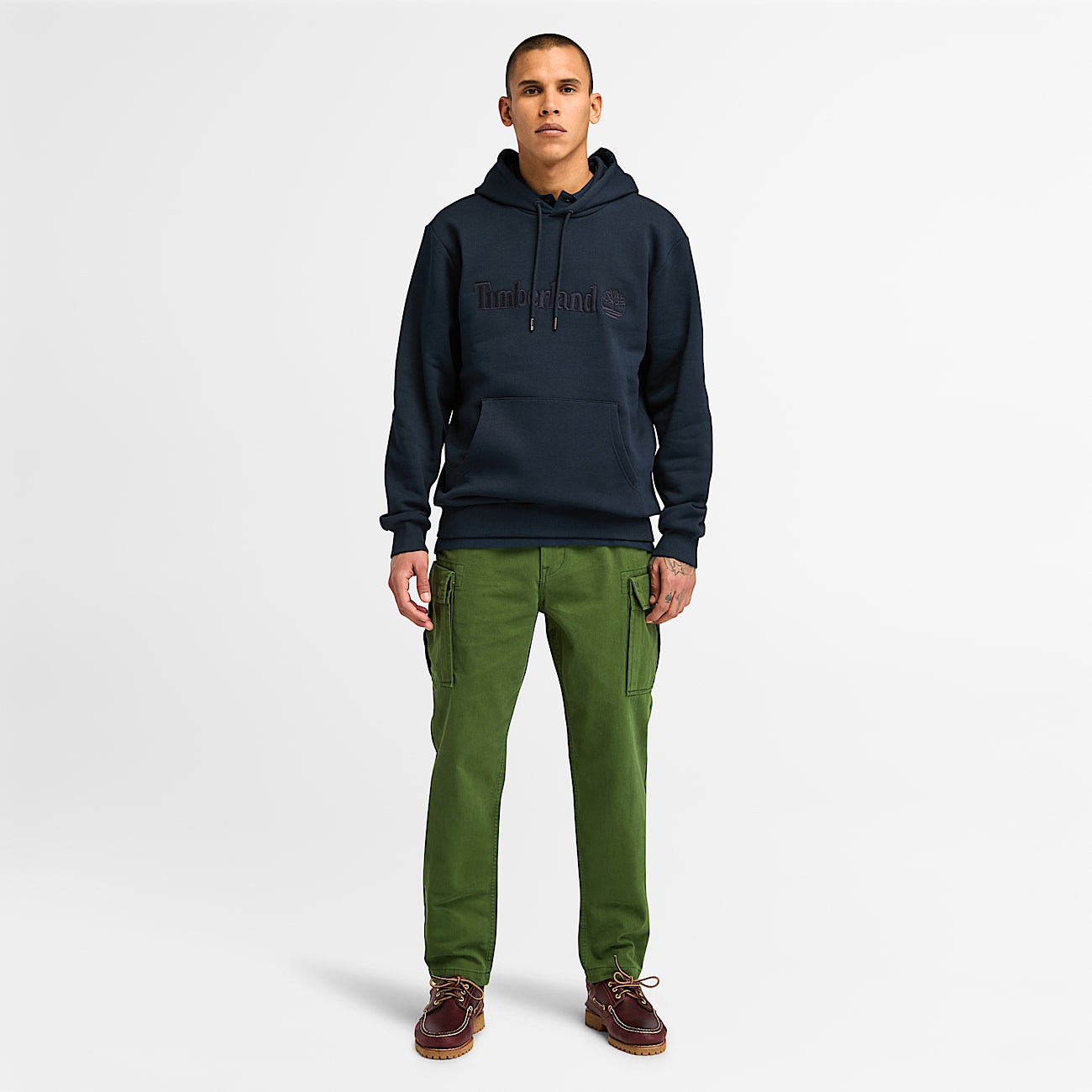 Sweat à capuche Hampthon pour homme en bleu foncé - 3