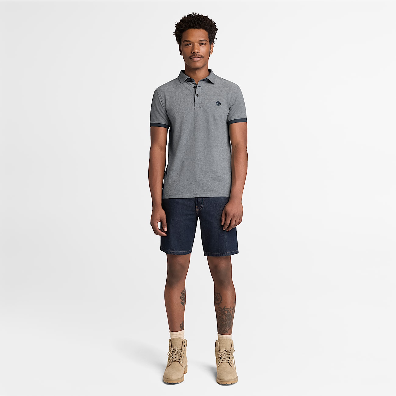 Polo Oxford a Maniche Corte Baboosic Brook da Uomo in blu scuro - 3