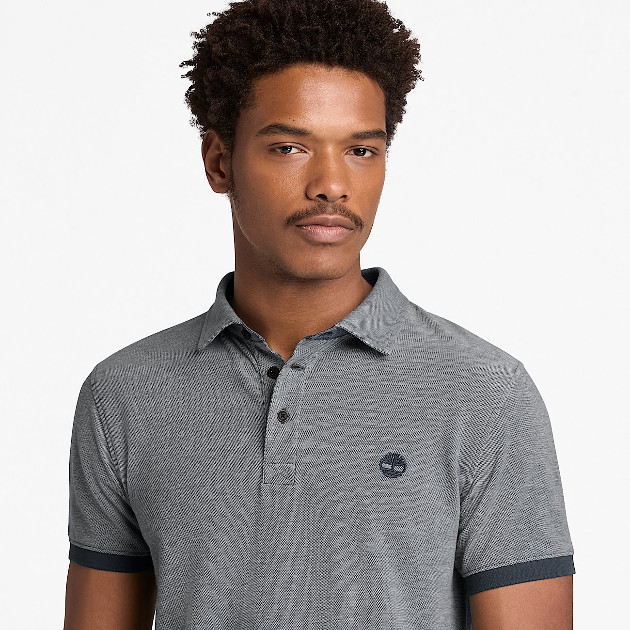 Polo Oxford  manches courtes Baboosic Brook pour homme en bleu fonc TBL bleu ALT3