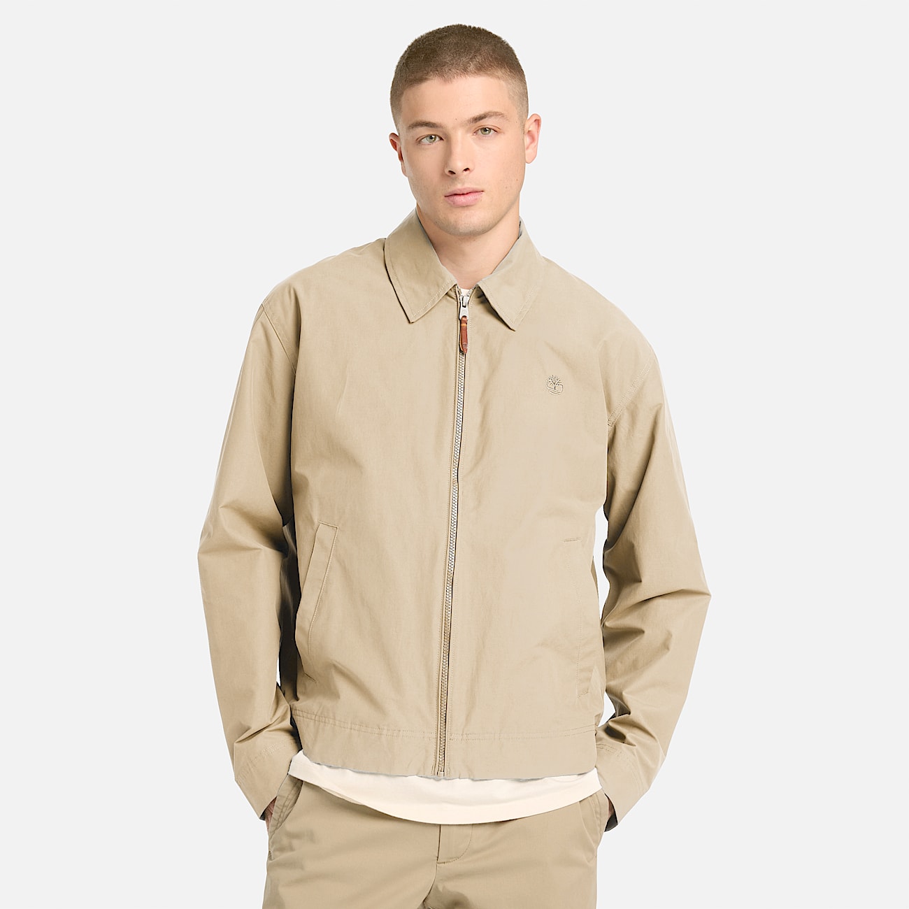 Bomber Stratham in Cotone con Trattamento Idrorepellente a Lunga Durata da Uomo in beige - 2