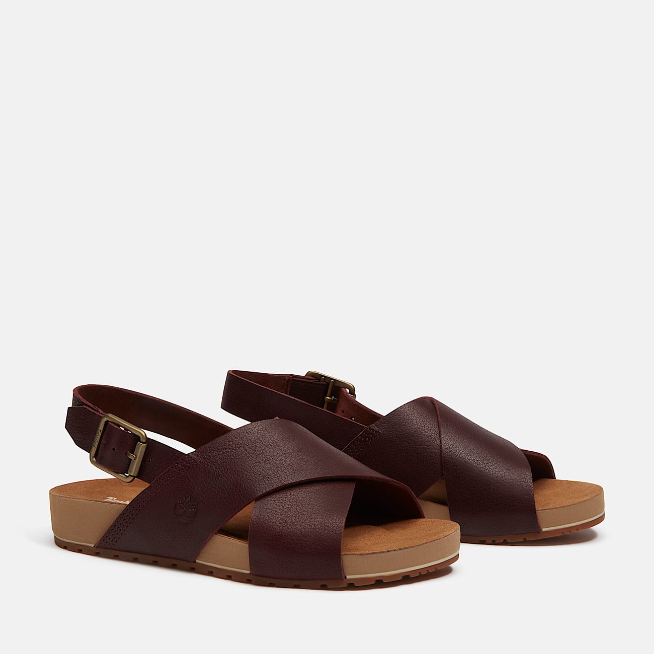 Malibu Waves Basic-Sandale mit Fersenriemen für Damen in Burgunderrot - 4