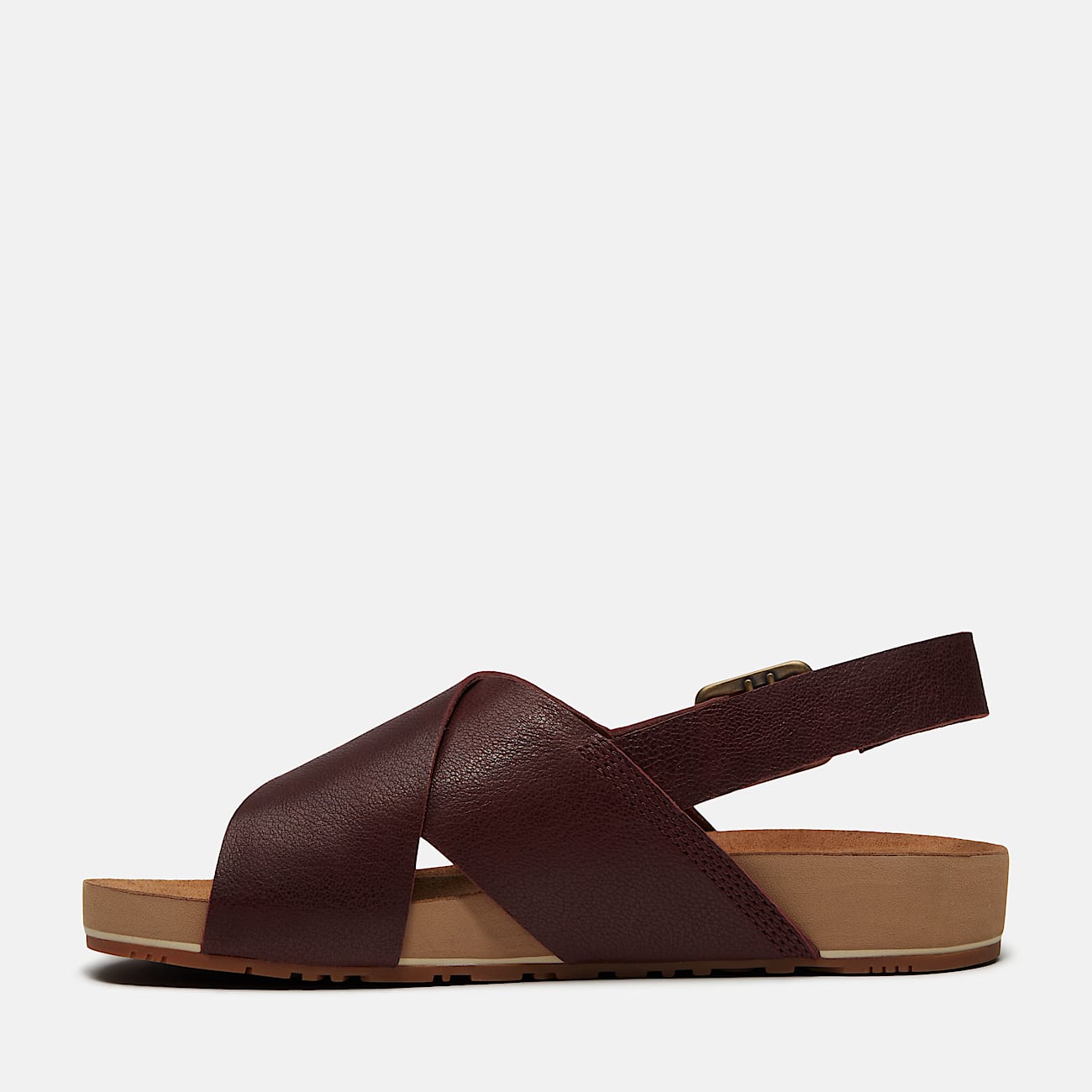 Malibu Waves Basic-Sandale mit Fersenriemen für Damen in Burgunderrot - 6