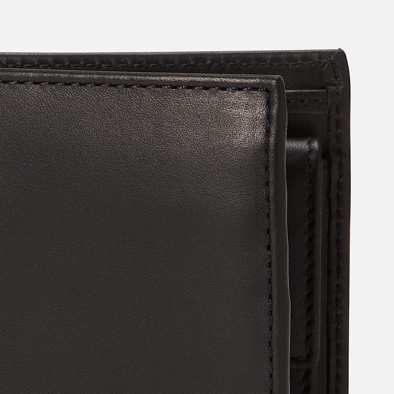 Portefeuille  deux volets avec poche  monnaie en cuir Riverton pour homme en noir TBL noir ALT3