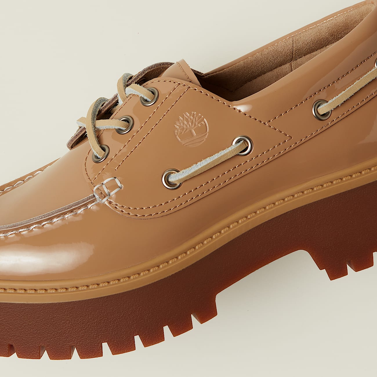 Sapato de Vela Plataforma Stone Street para Mulher em bege TBL bege MKTG2