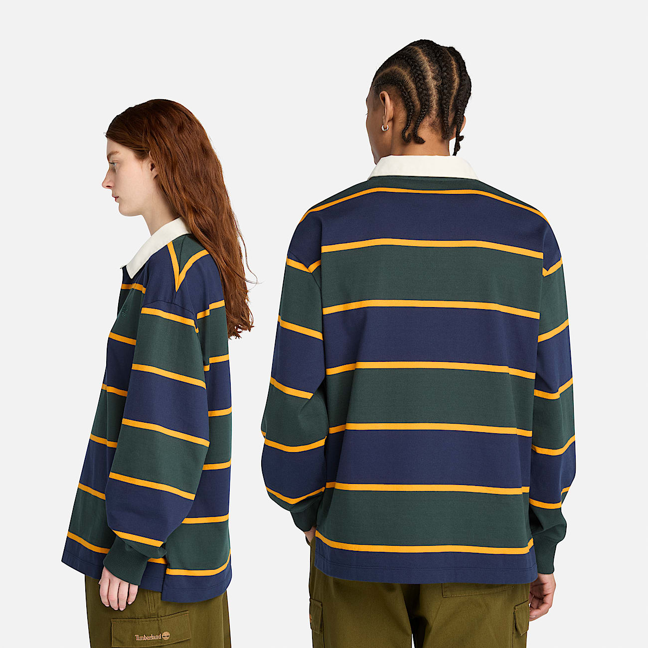 Rugby Polo Shirt in Dark BlueDark Green TBL Blue ALT2