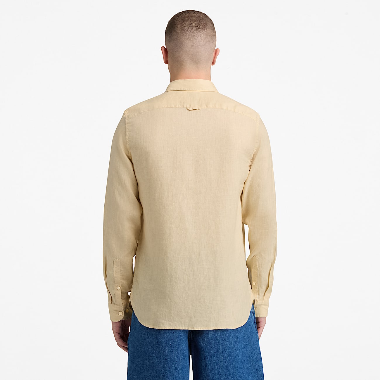 Camisa de Linho Mill Brook para Homem em bege TBL bege ALT8