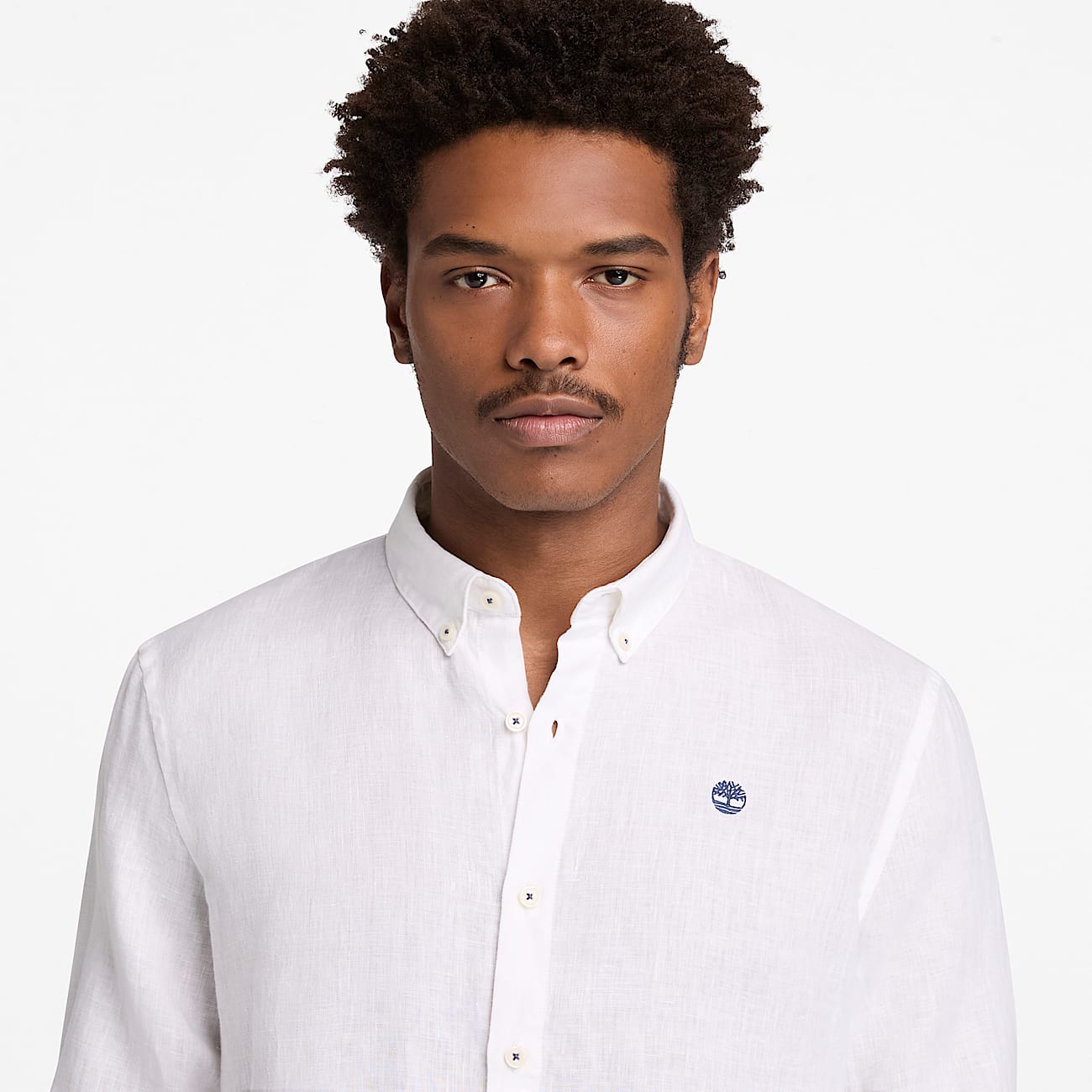 Camisa de Linho Mill Brook para Homem em branco TBL branco ALT3