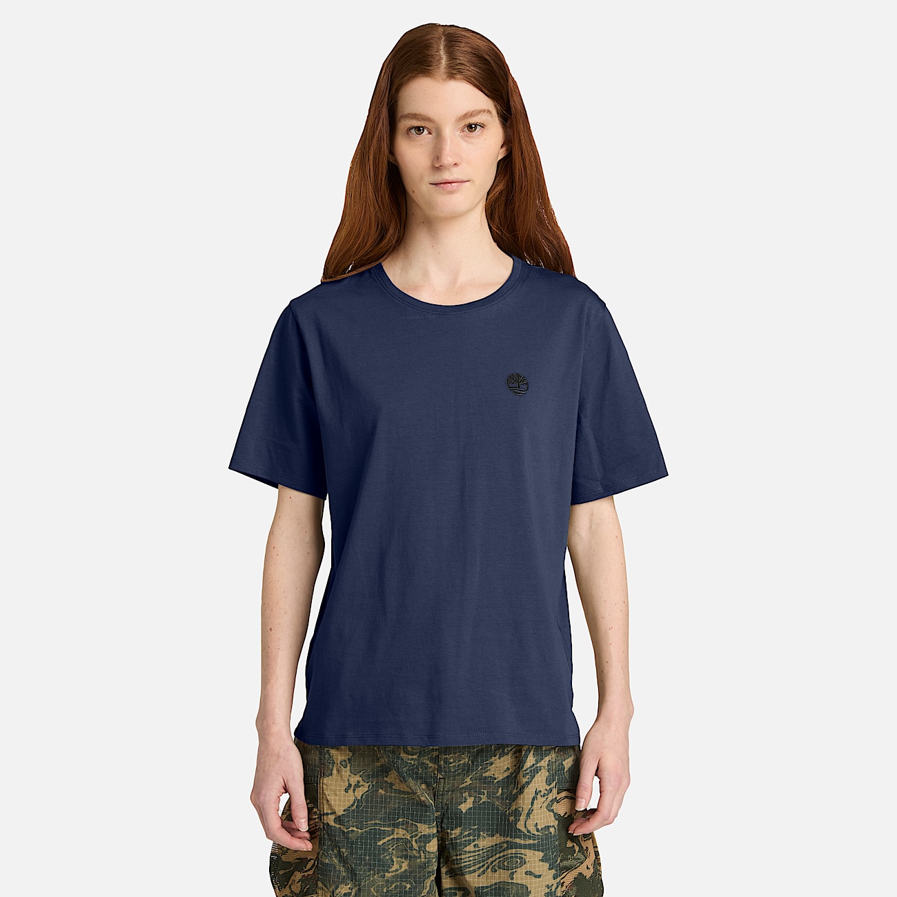 Tshirt de Manga Curta Dunstan para Mulher em azulescuro TBL azul ALT1