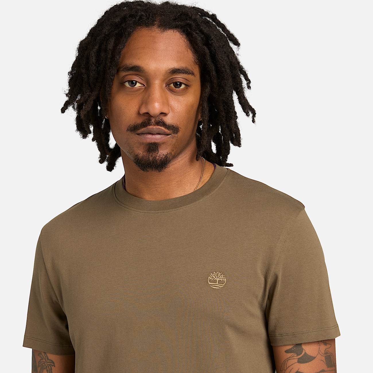 Dunstan River KurzarmTShirt fr Herren in GrnBraun TBL Grn ALT3