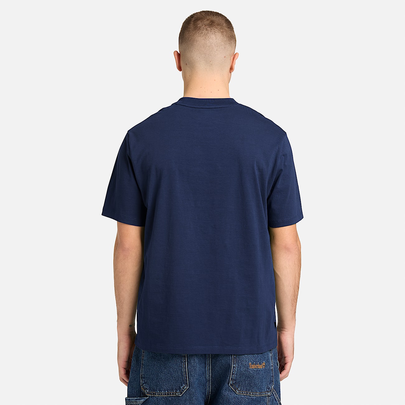 Hampthon ShortSleeve TShirt for Men in Dark Blue TBL Blue ALT8