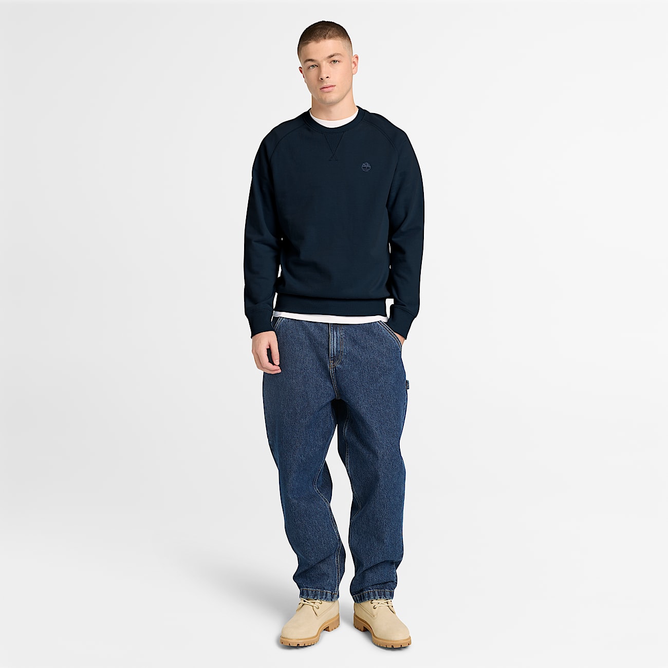 Exeter River Crewneck Sweatshirt for Men in Dark Blue TBL Blue ALT2