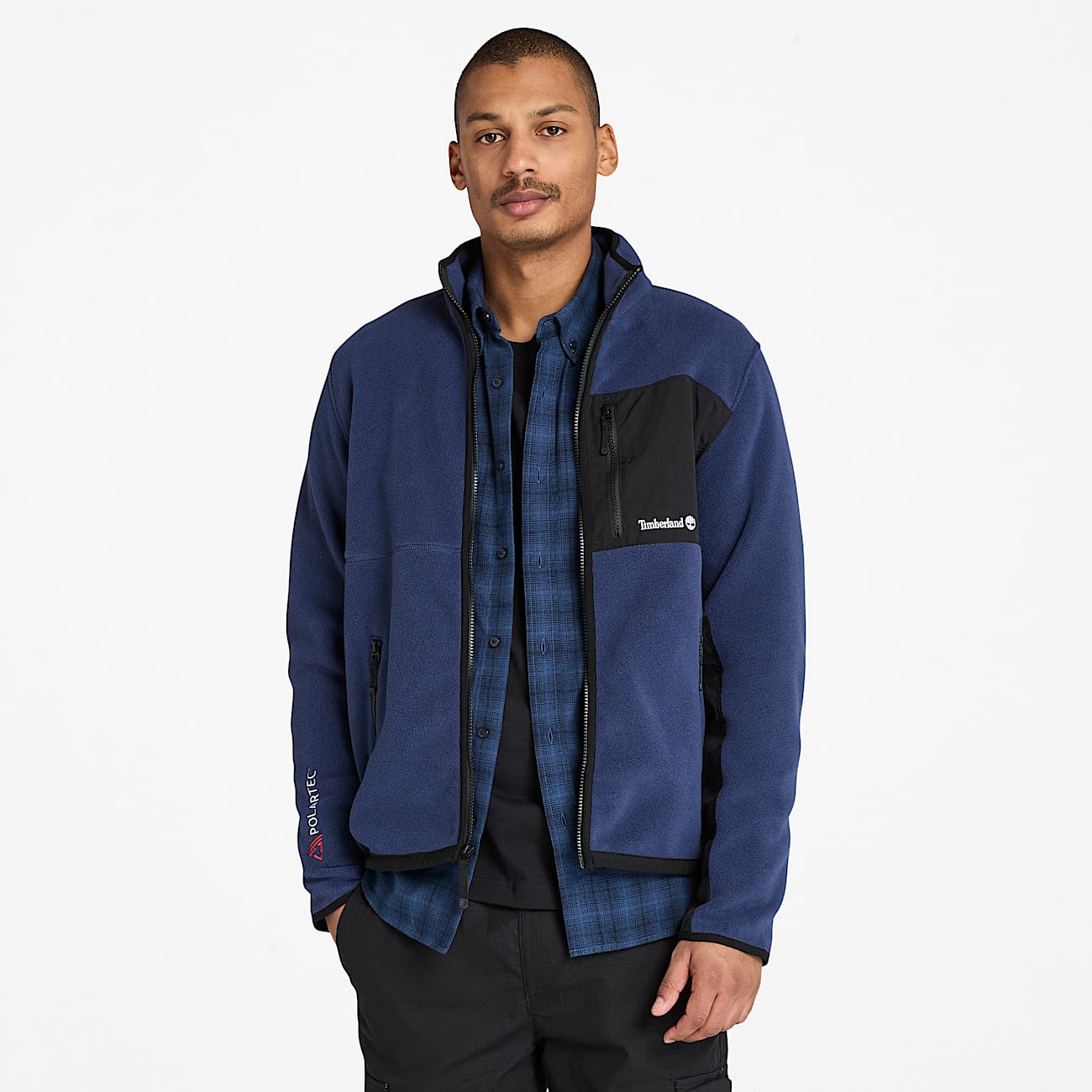 Sherburne Polartec Fleece Jacket for Men in Dark Blue TBL Blue ALT1