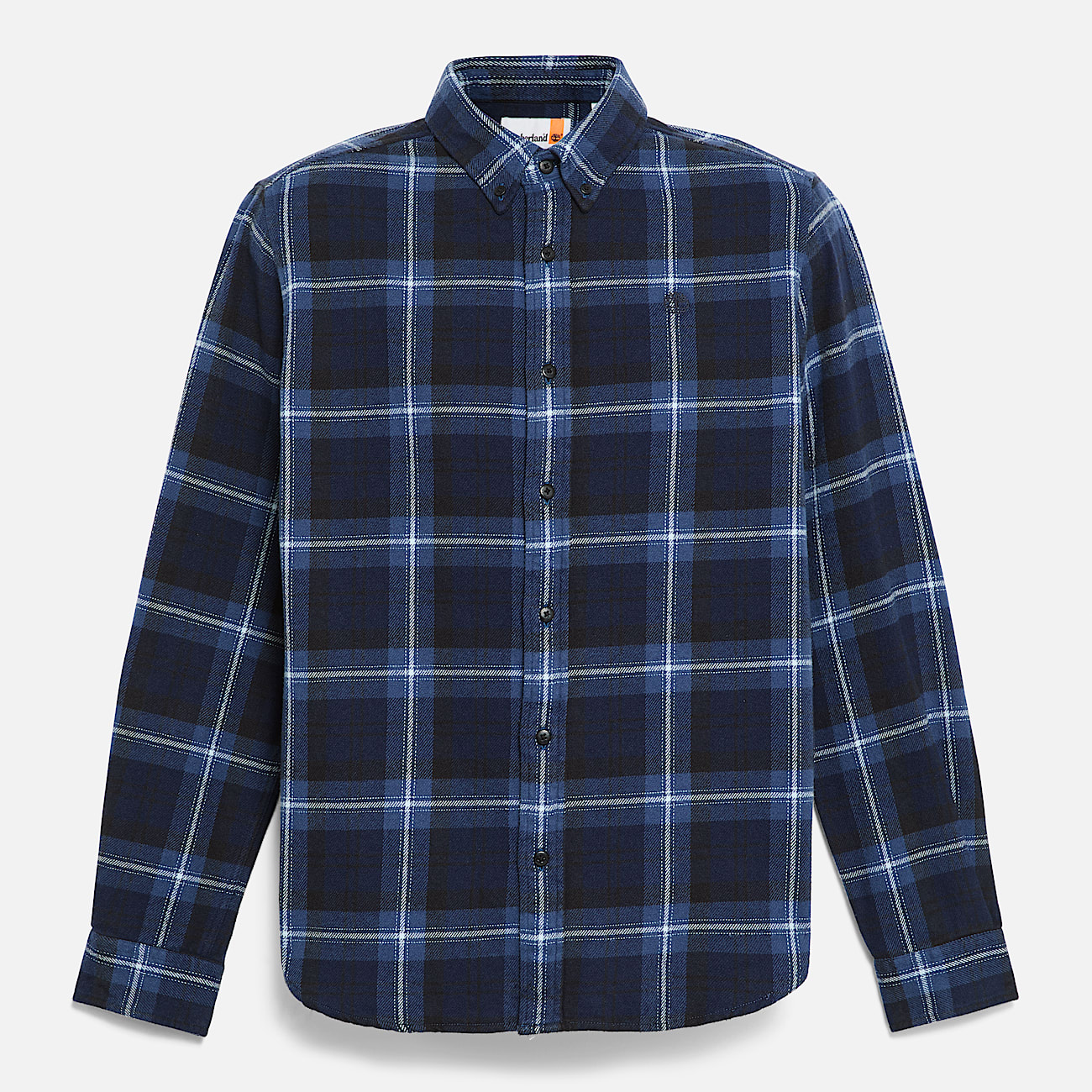 Checked Flannel Shirt for Men in Dark Blue TBL Blue HERO