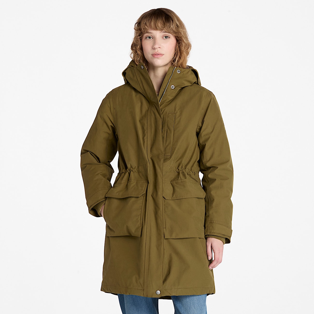 Parka Impermevel Timberland para Mulher em verdeescuro TBL verde ALT1