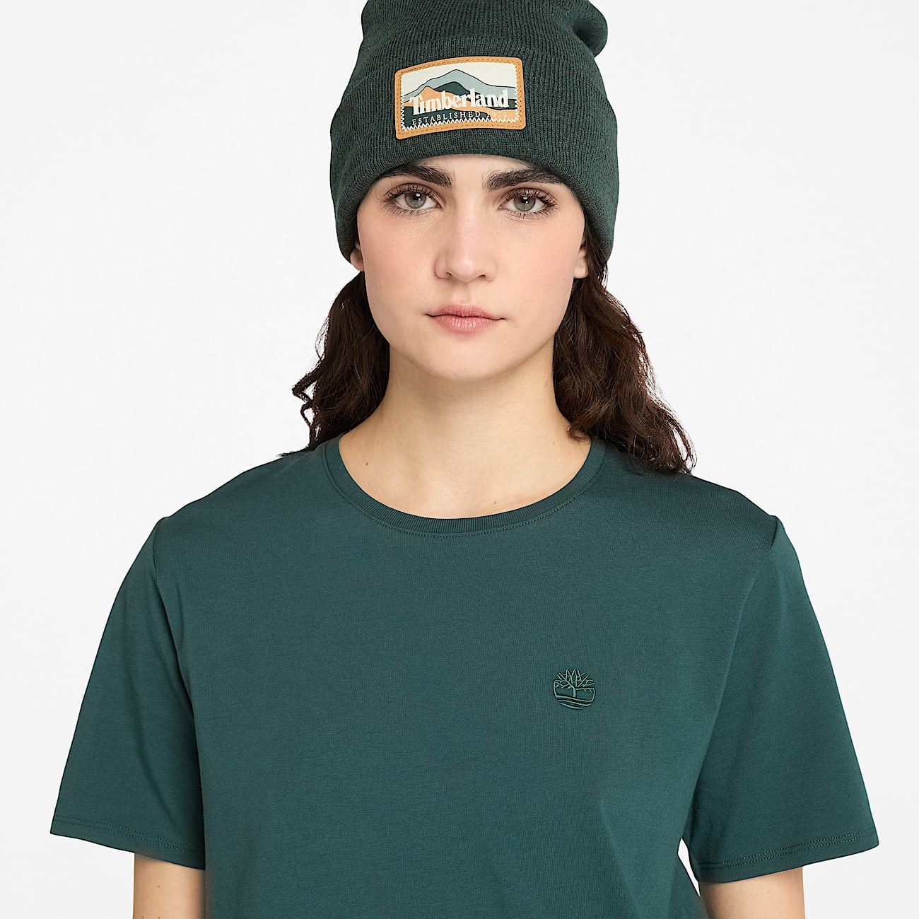 Dunstan ShortSleeve TShirt for Women in Dark Green TBL Green ALT3