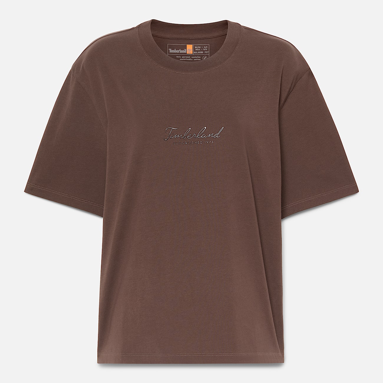 T shirt A Maniche Corte Lush Comfort Da Donna In Marrone T shirt A Maniche Corte Lush Comfort Da Donna In Marrone
