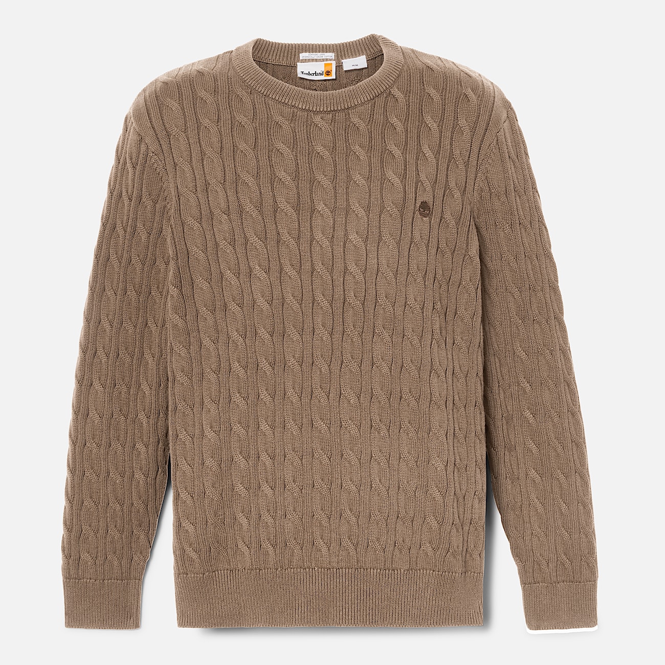 Williams River Crewneck Cableknit Jumper for Men in Brown TBL Brown HERO