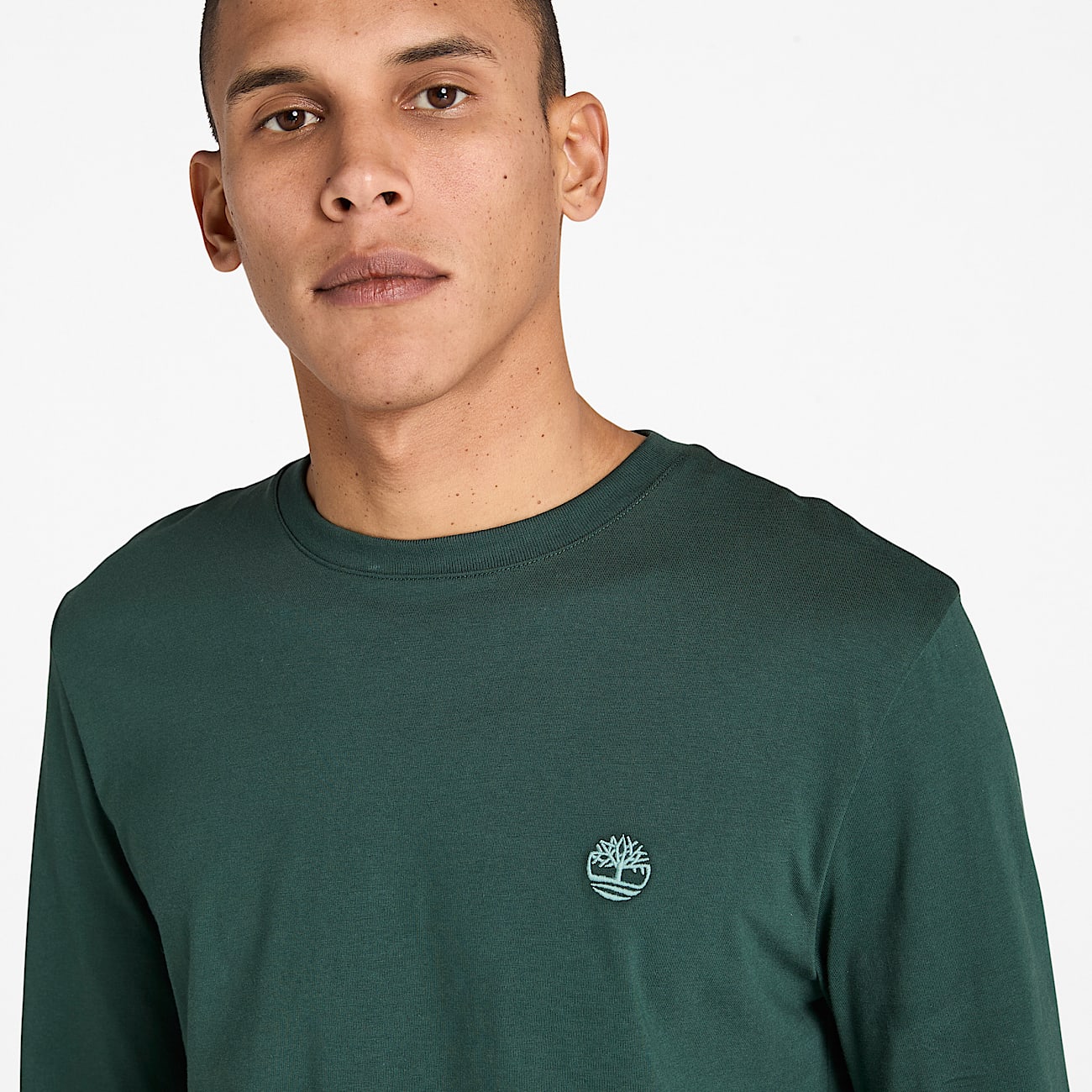 Tshirt a Maniche Lunghe Dunstan River da Uomo in verde scuro TBL verde ALT3