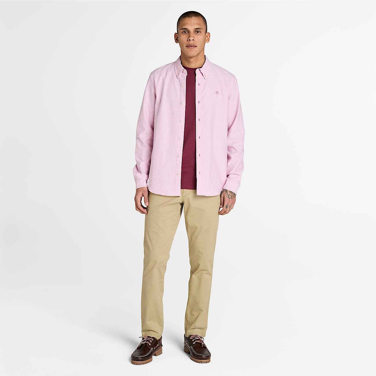 Camicia Oxford da Uomo in rosa TBL rosa ALT2