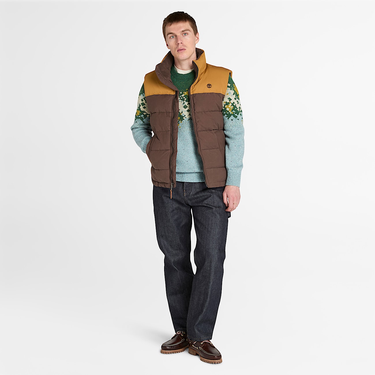 Camisola Fair Isle para Homem em cinzento TBL cinzento ALT2