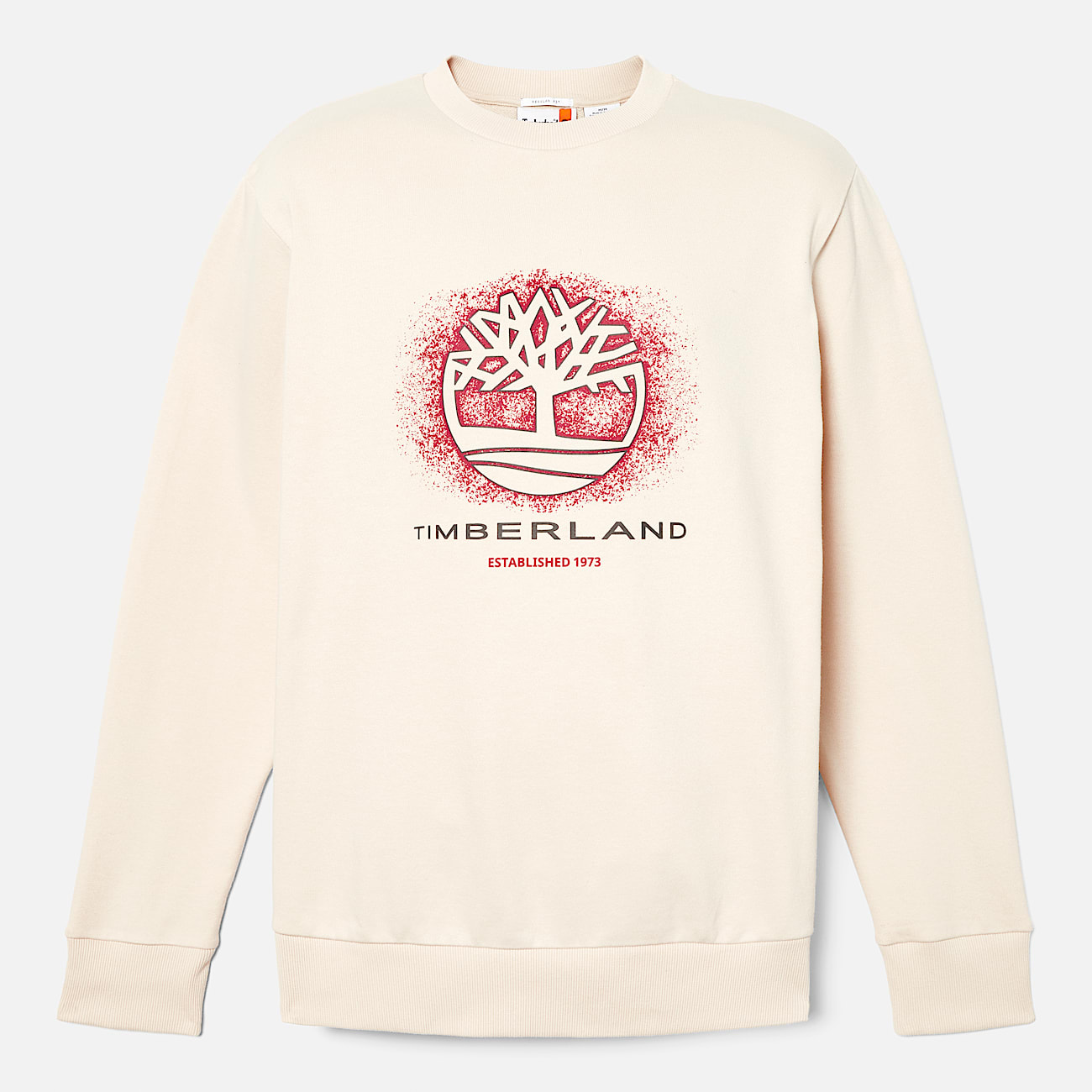 Seasonal Graphic Crewneck Sweatshirt for Men in Beige