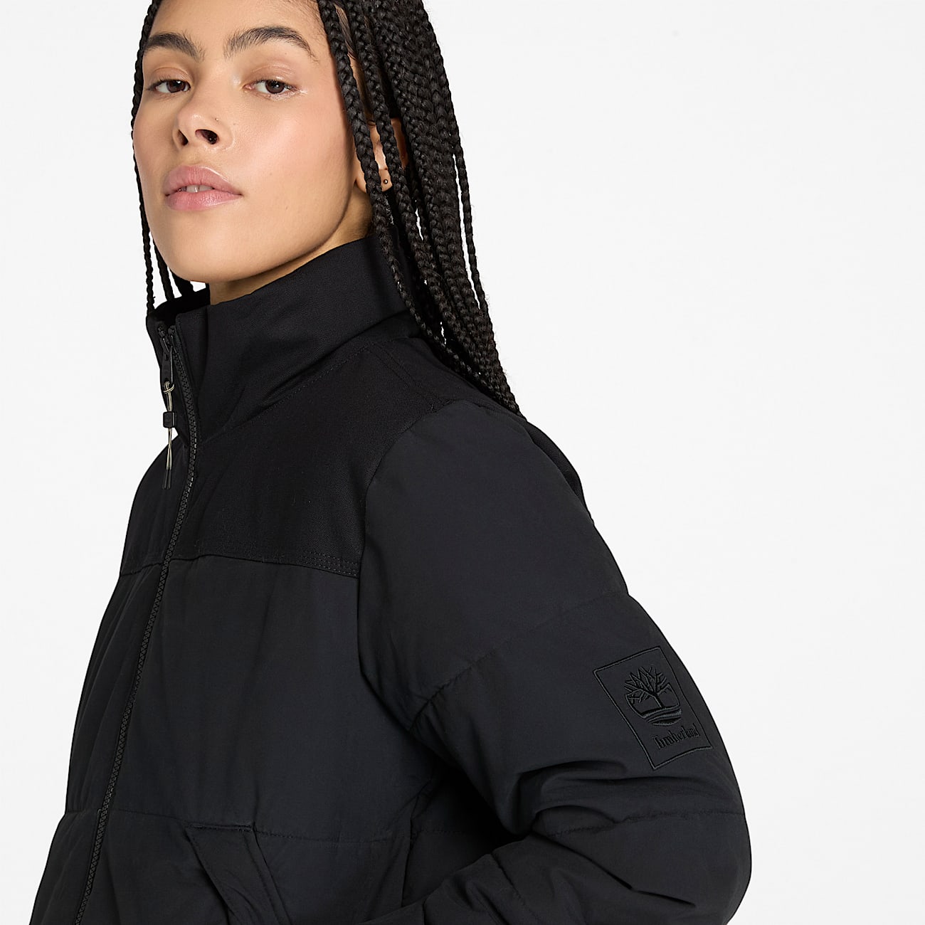 Welch Mountain Synthetic Insulated Puffer Jacket for Women in Black TBL Black ALT3