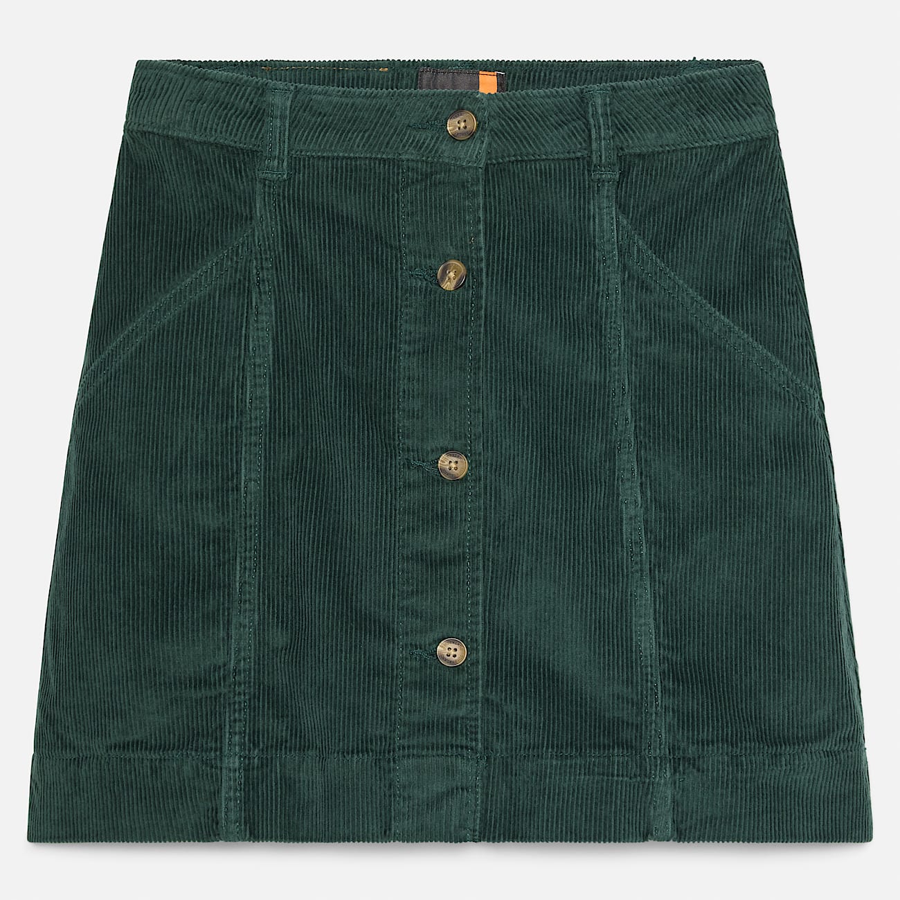 Washed Corduroy Skirt for Women in Dark Green TBL Green HERO