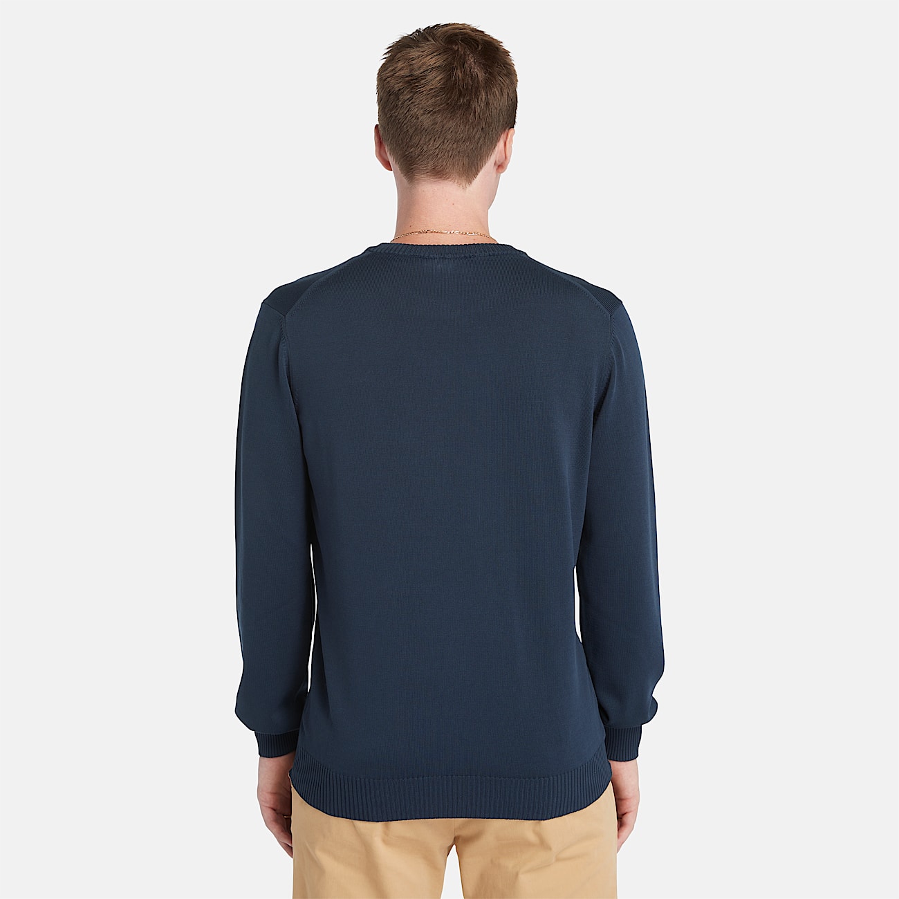 Merrymack River Garment Dyed Jumper for Men in Blue TBL Bl ALT4