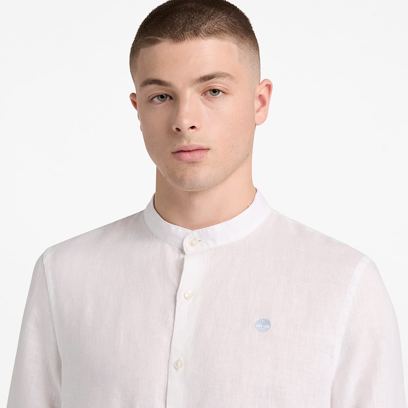 Mill Brook Linen Shirt for Men in White TBL White ALT3