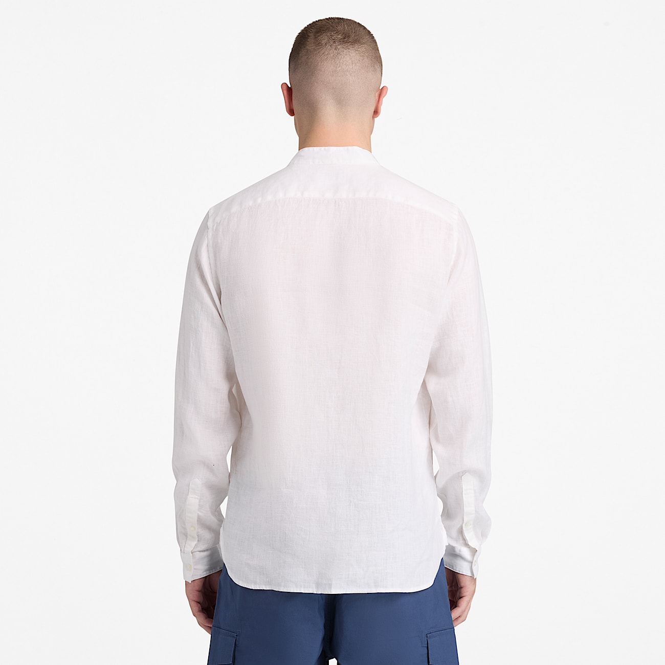 Mill Brook Linen Shirt for Men in White TBL White ALT8