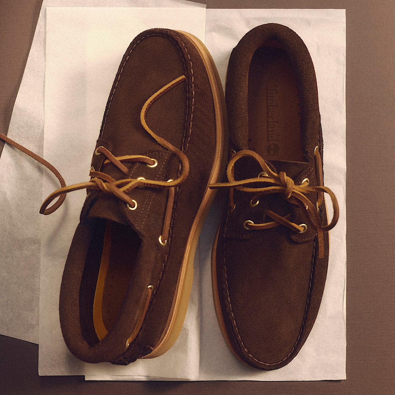 Scarpa da Barca Crafted da Uomo in marrone scuro TBL marrone MKTG1