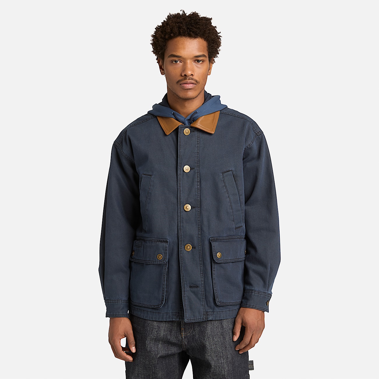 All Gender Wenham Canvas Field Coat in BlackDark Blue TBL Black ALT3