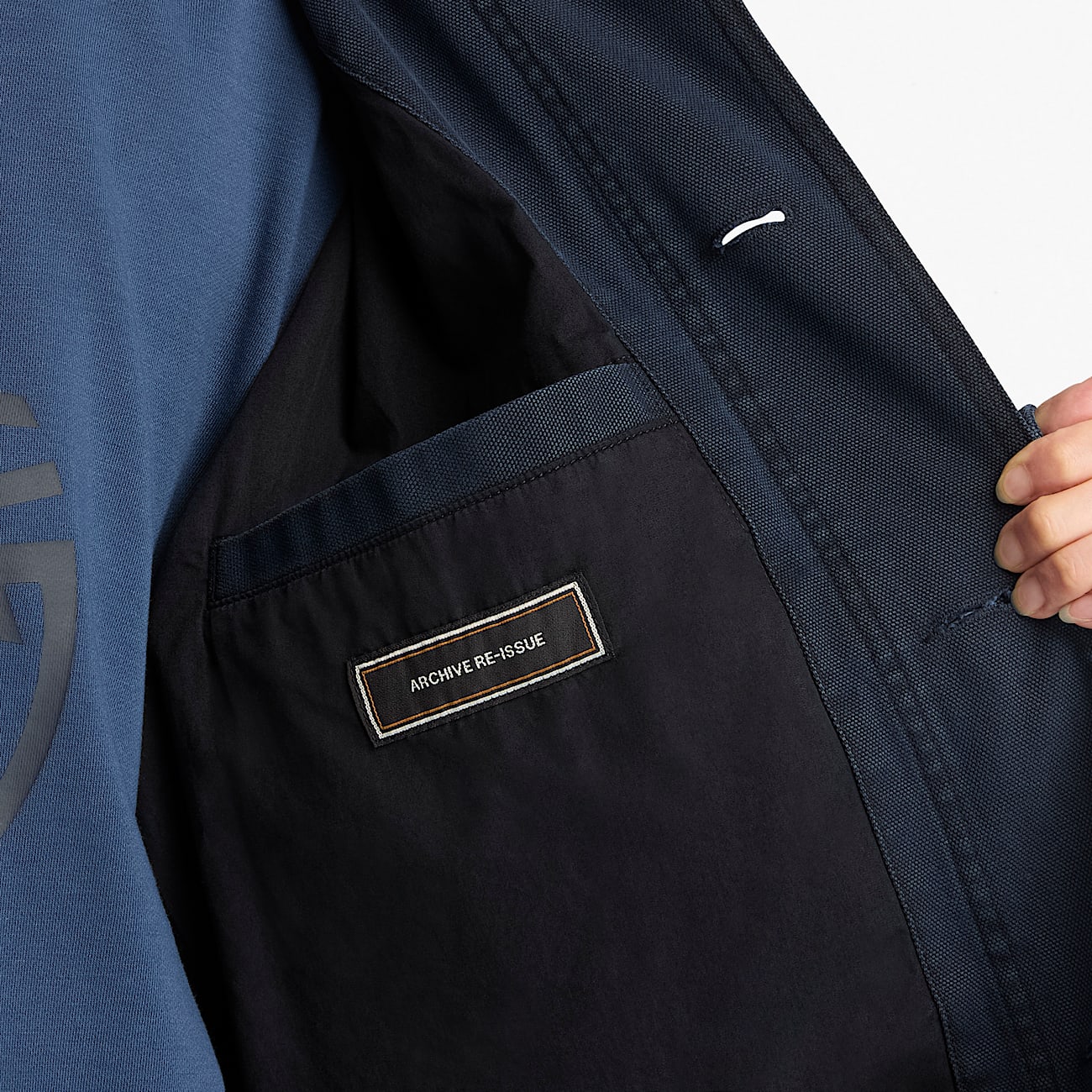 Alle Geschlechter Wenham FieldMantel aus Canvas in Dunkelblau TBL Blau ALT4