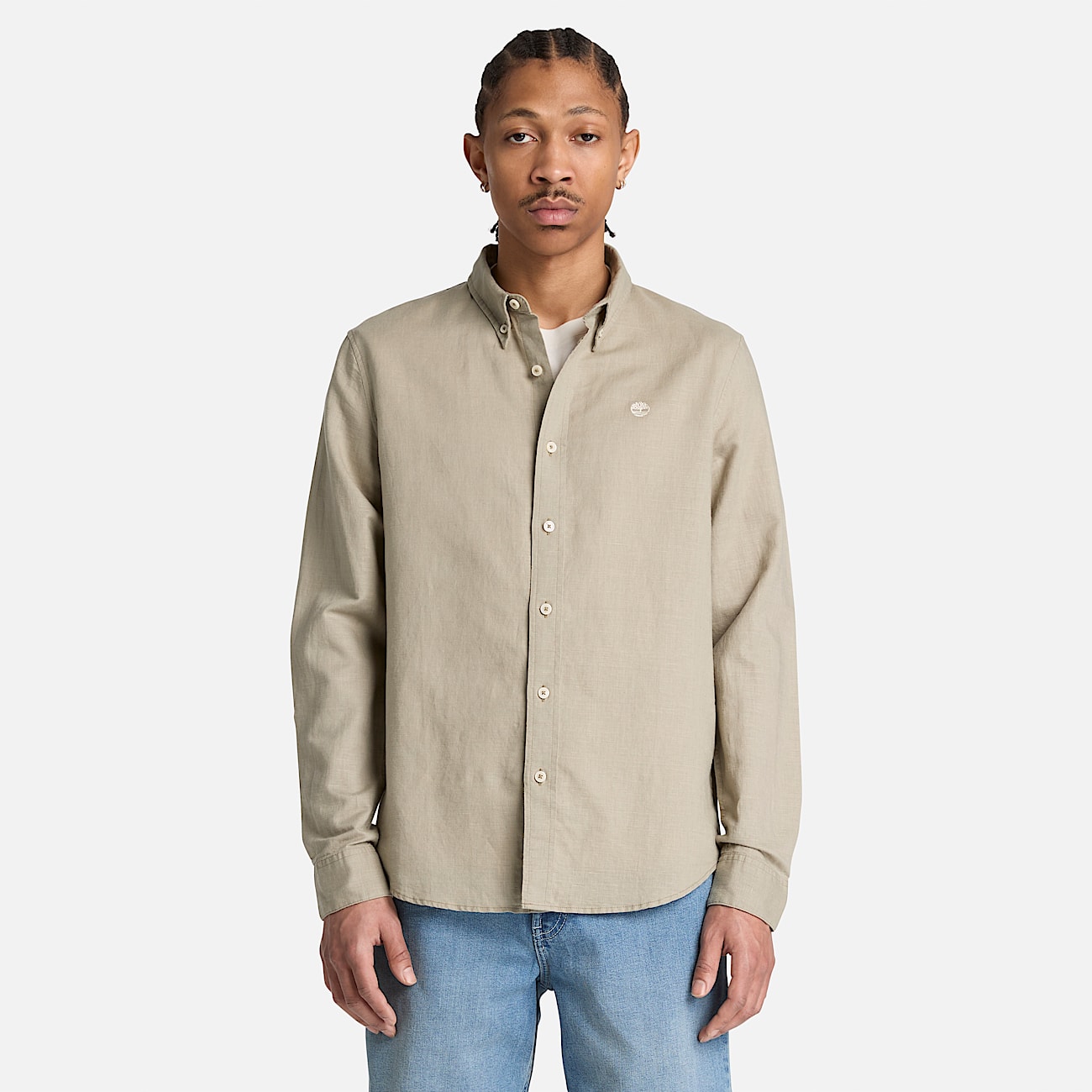 Lovell Lake BottonDownLangarmshirt fr Herren in Grau TBL Grau ALT1