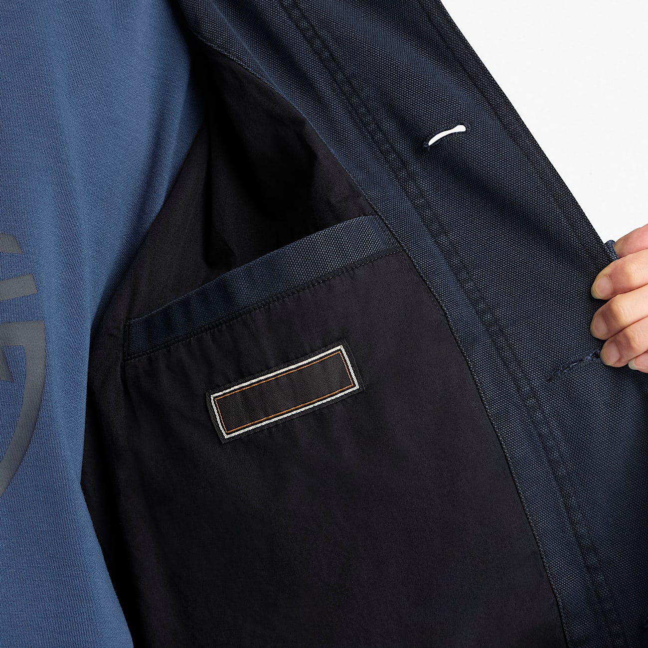 Uniseks Wenham Canvas Veldjas in donkerblauw TBL blauw ALT4