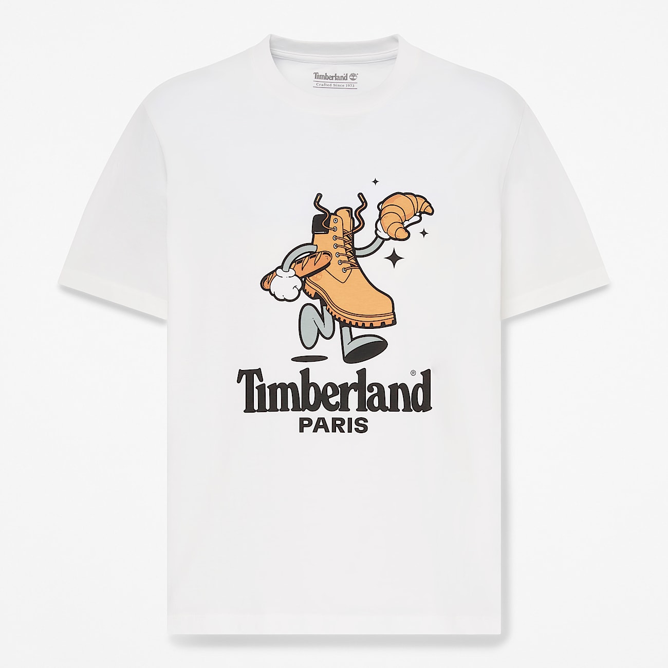 Uniseks Paris Tshirt met korte mouwen in wit TBL wit HERO