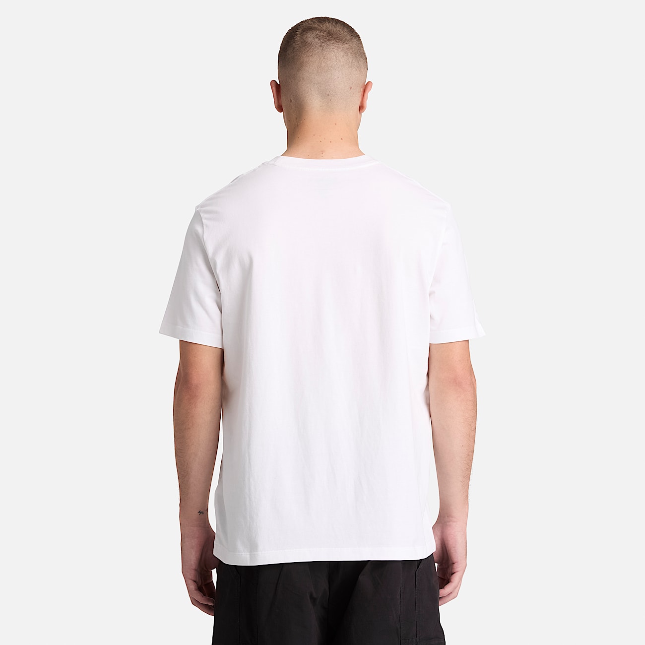 Uniseks Milan Tshirt met korte mouwen in wit TBL wit ALT8