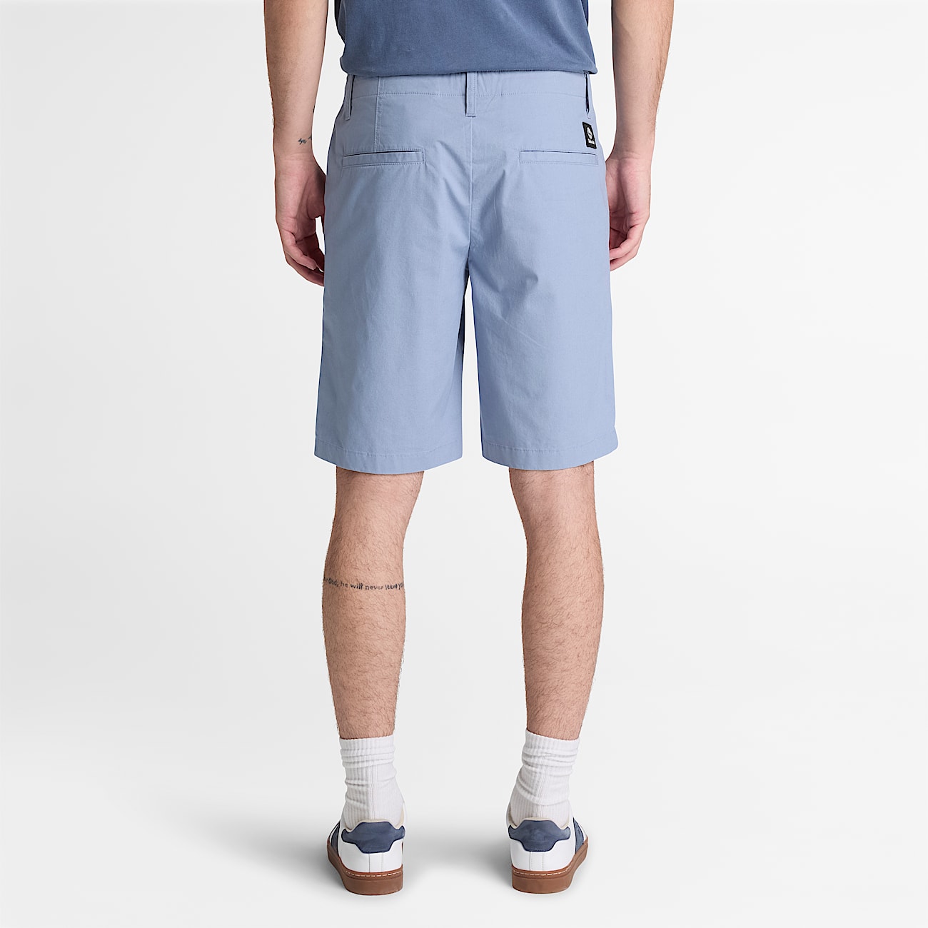 Pantalones cortos chinos elsticos de popelina Topsfield para hombre en azul TBL azul ALT8