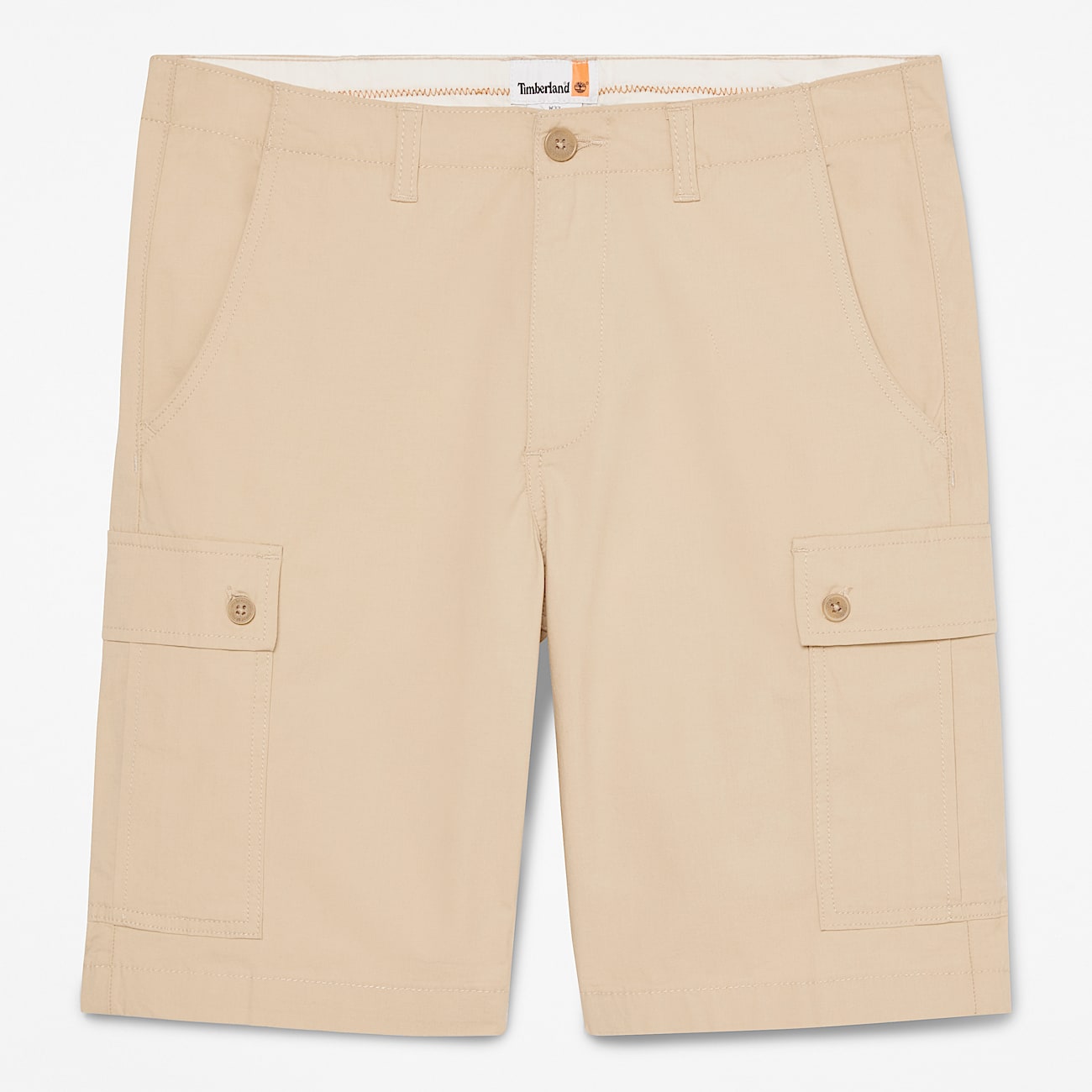 Cargoshort van popeline voor heren in beige TBL beige HERO