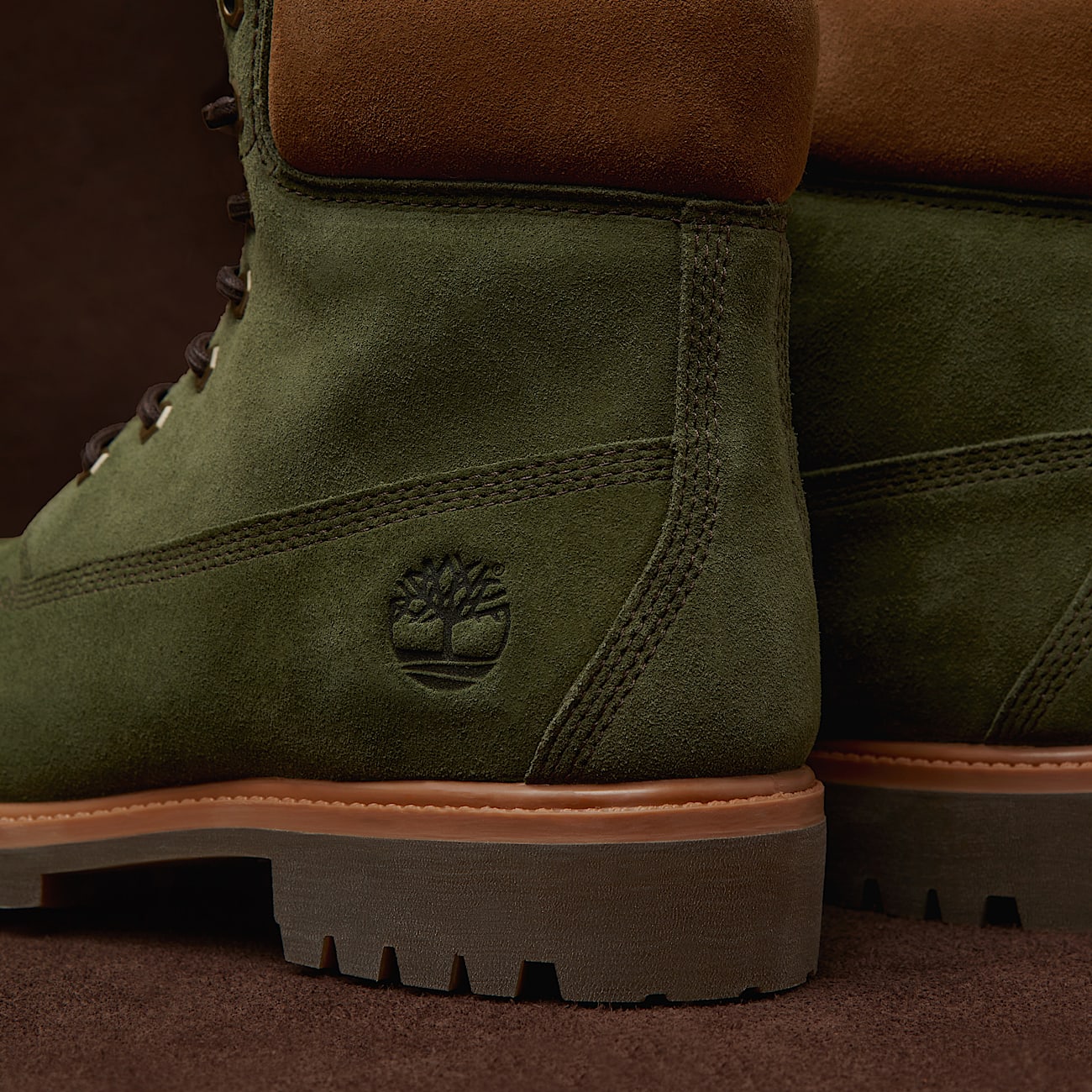 Timberland Premium 6Inch Waterproof Boot for Men in Green TBL Green MKTG3