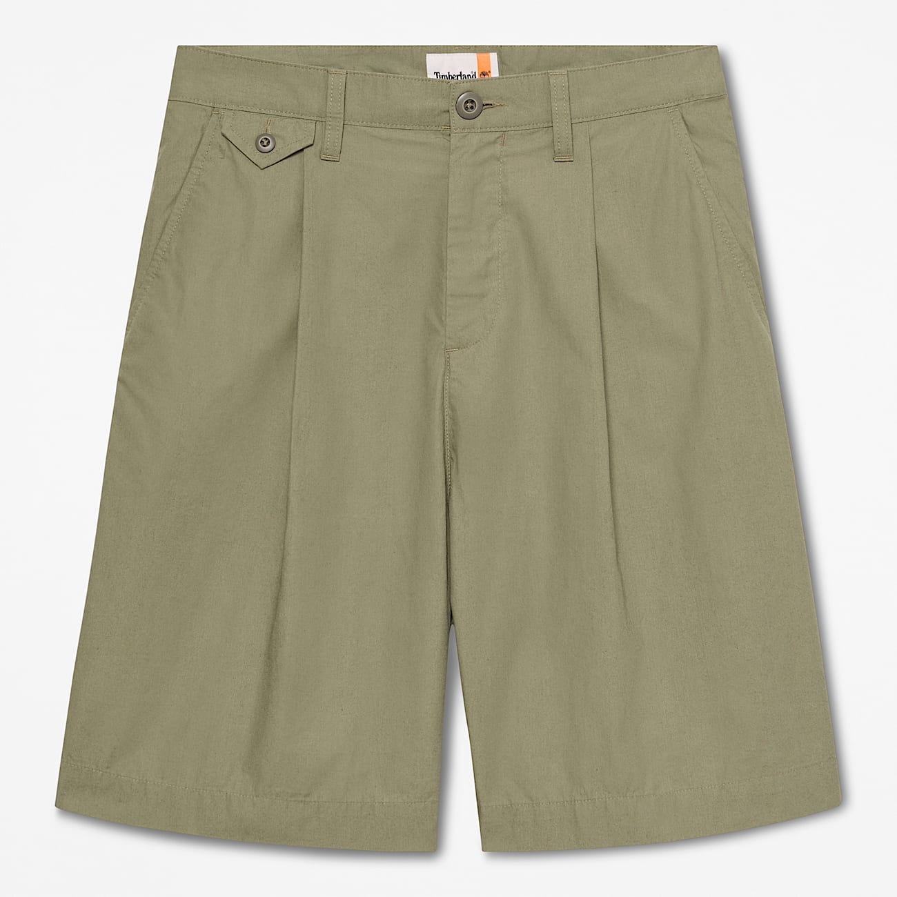 Claremont Poplin Pleated Chino Short for Men in Brown TBL Brun HERO