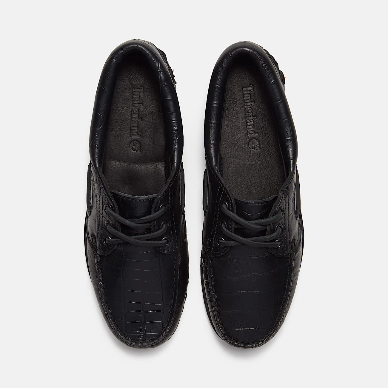 Timberland Authentic 3Eye Boat Shoe for Women in Black TBL Black ALT2