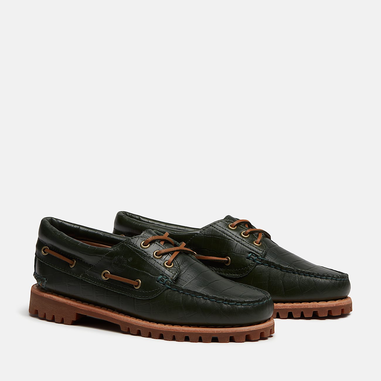 Timberland Authentic 3Eye Boat Shoe for Women in Dark Green TBL Green ALT4