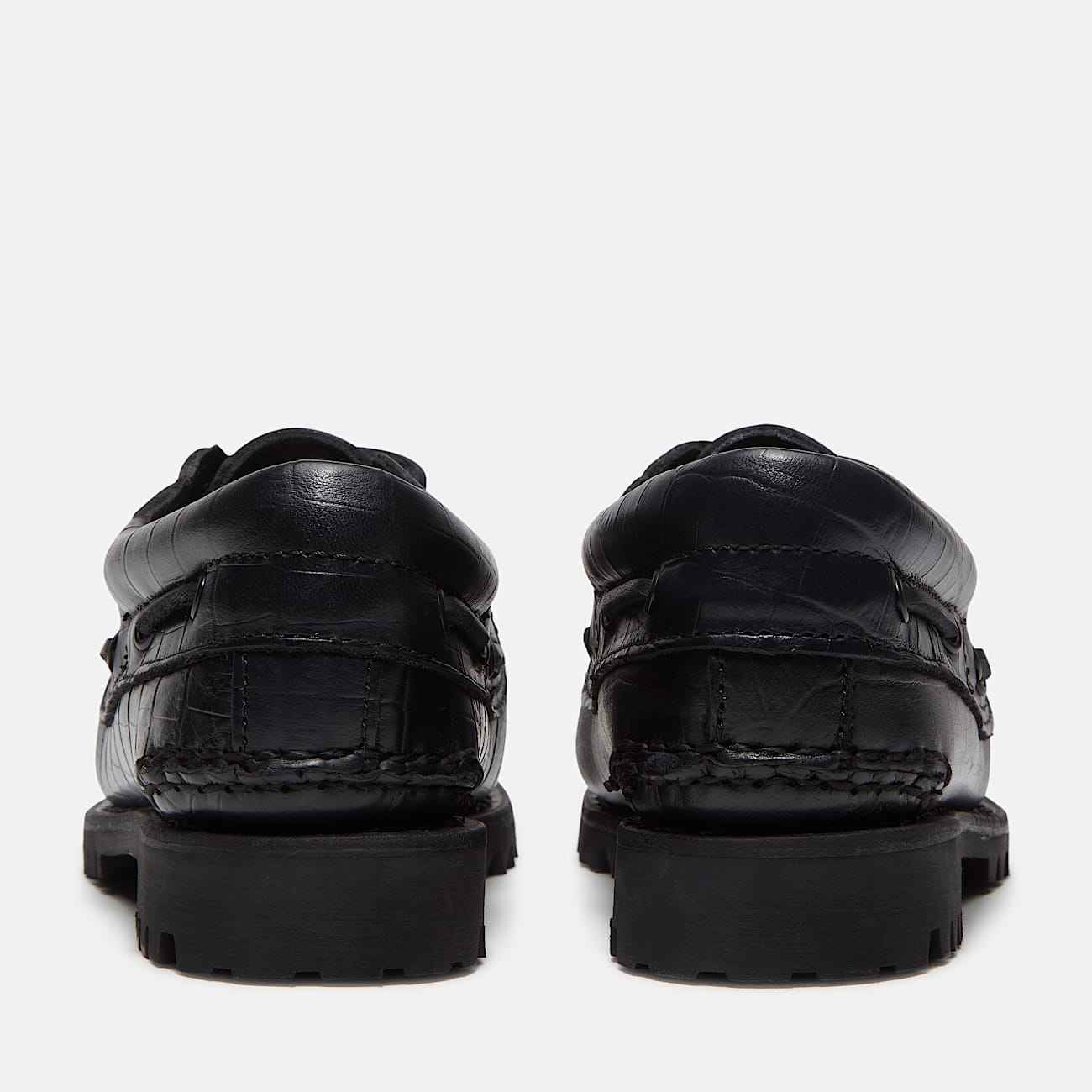 Timberland Authentic 3Eye Boat Shoe for Women in Black TBL Black ALT5