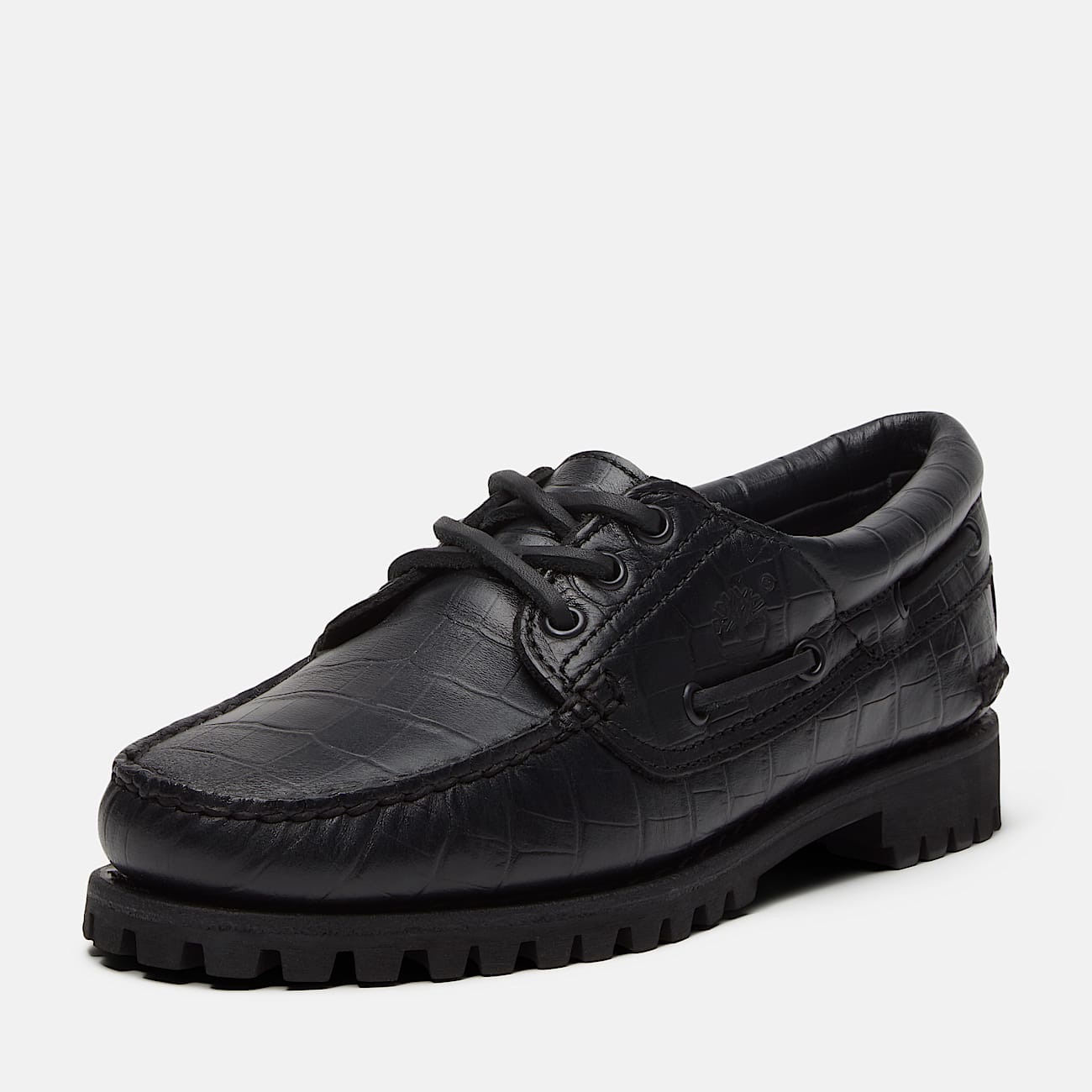 Timberland Authentic 3Eye Boat Shoe for Women in Black TBL Black ALT9